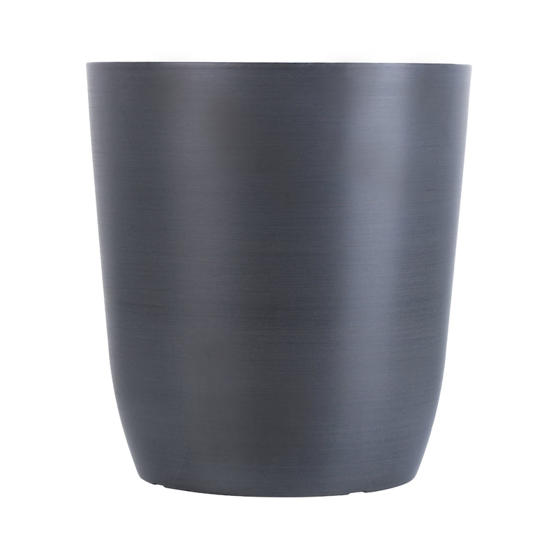 Alamkari India FRP (Fiberglass) / Grey Verdant Planter (Medium, 12x13 inches, Slate Grey)