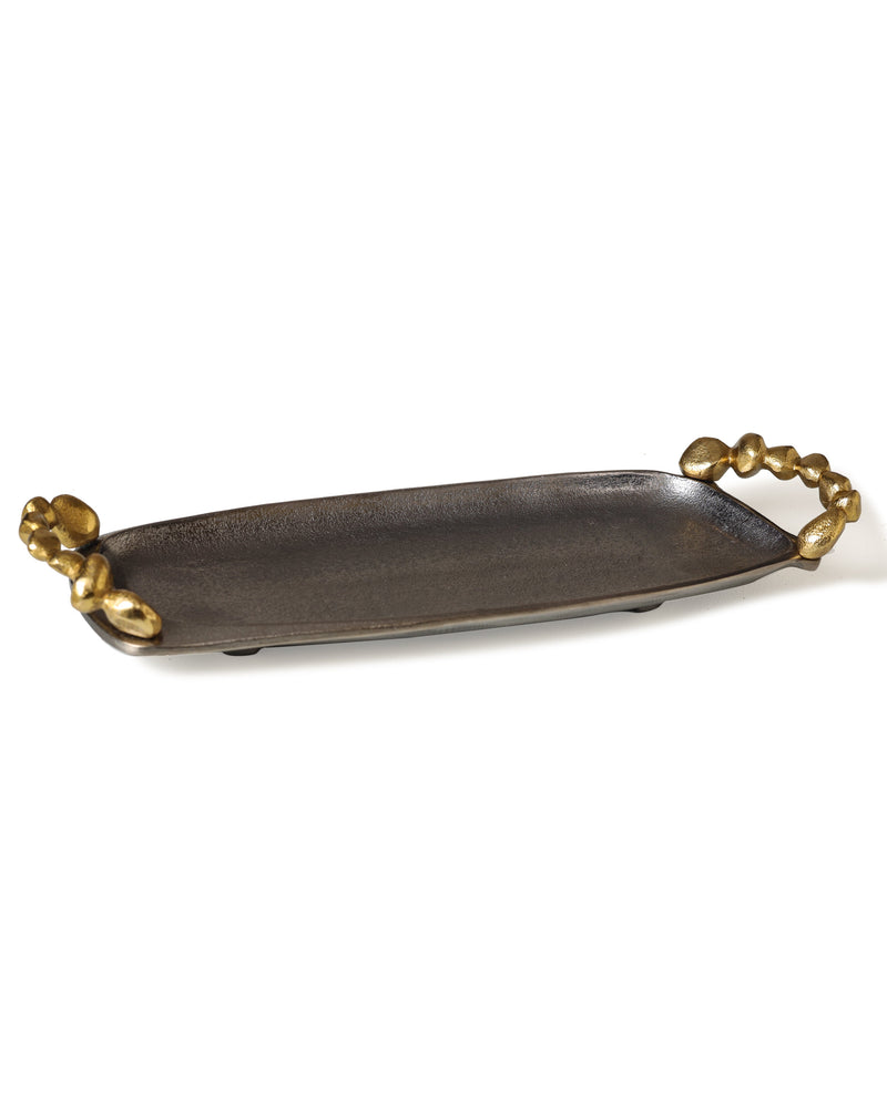 Alamkari India Metal Contemporary Serving Tray