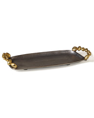 Alamkari India Metal Contemporary Serving Tray
