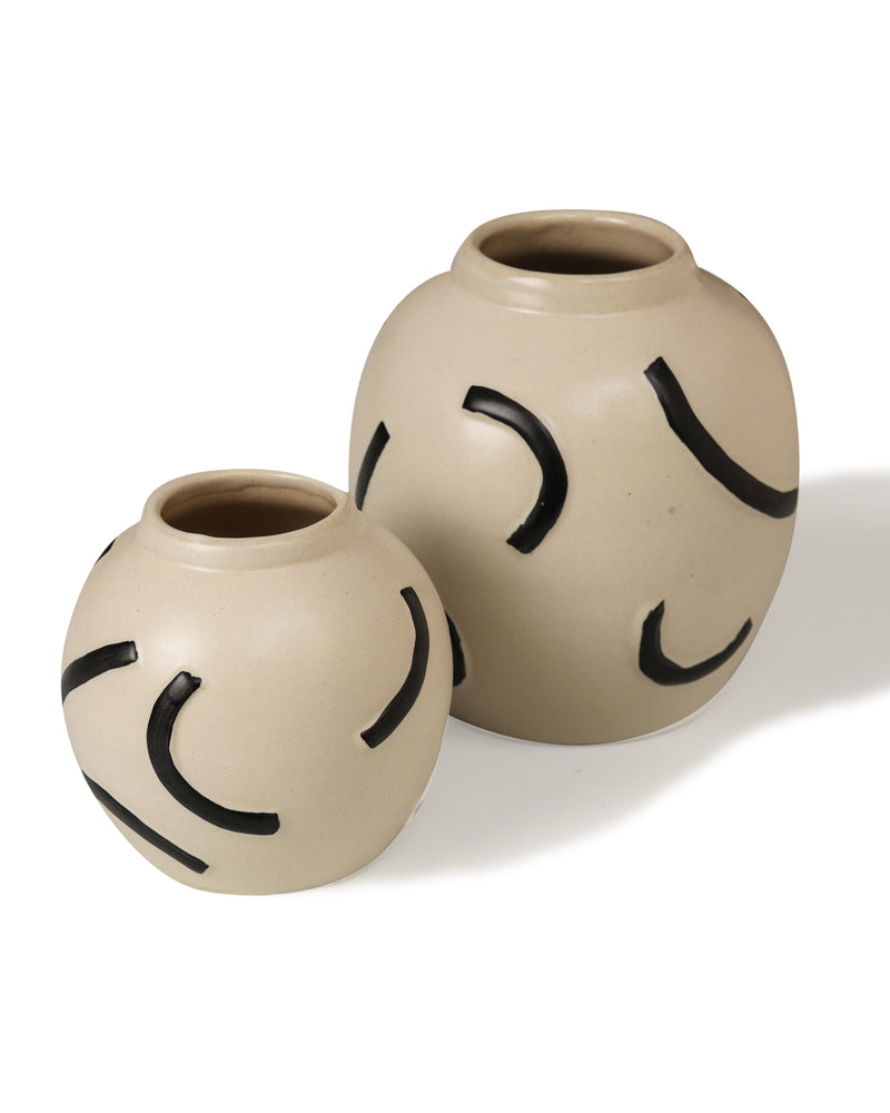 Alamkari India Moon Cut Vases