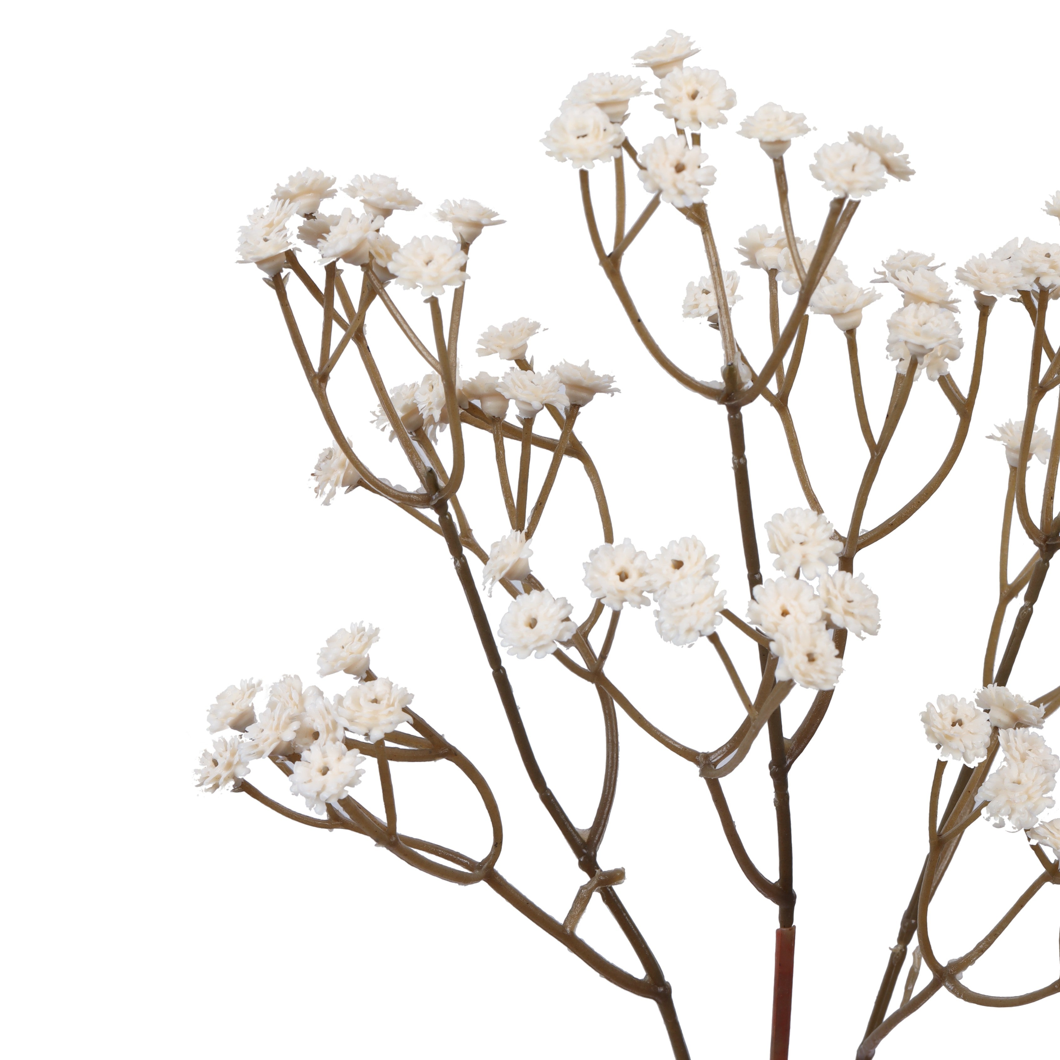 Alamkari India Polyurethane Artificial Baby's Breath Flower Sticks (5 Sticks, 60 cm, Autumn White)