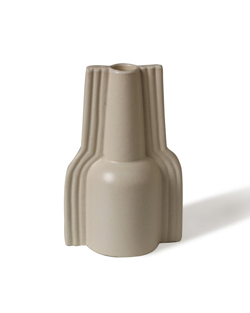 Alamkari India Wings stripped Ceramic Vase - set of 2