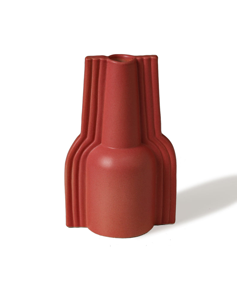 Alamkari India Wings stripped Ceramic Vase - set of 2