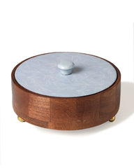 Alamkari India Wooden Enamel Finish Wooden Roti Box